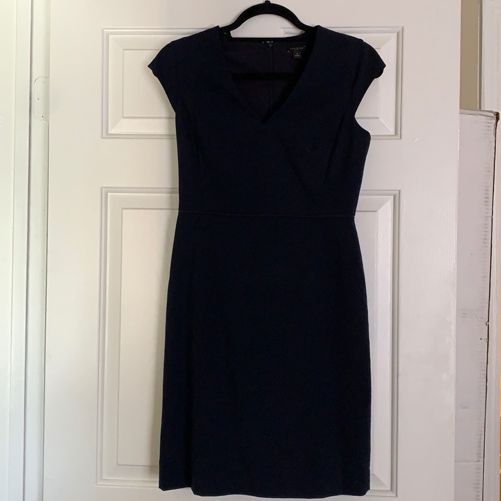 Ann Taylor Navy Dress - size 2P